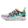 Кроссовки Li Ning Arc Leather Fabric TPU Shock Absorbing Non-Slip Low-Top для бега Мужские кроссовки Белый Фиолетовый Зеленый ARHQ057-4