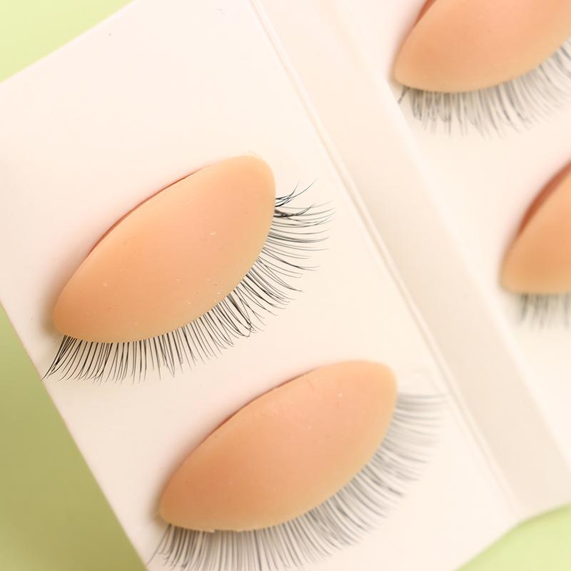 Тренировочная голова манекена, накладные ресницы, тренировочная голова, сменная модель, силиконовые съемные веки, инструменты для макияжа