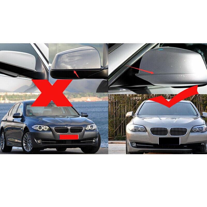 Для LHD BMW 5 Серии F10 F11 2010-2013 Наклейка на крышку бокового зеркала заднего вида автомобиля, накладка на крыло, внешняя дверная накладка, отделка из углеродного волокна