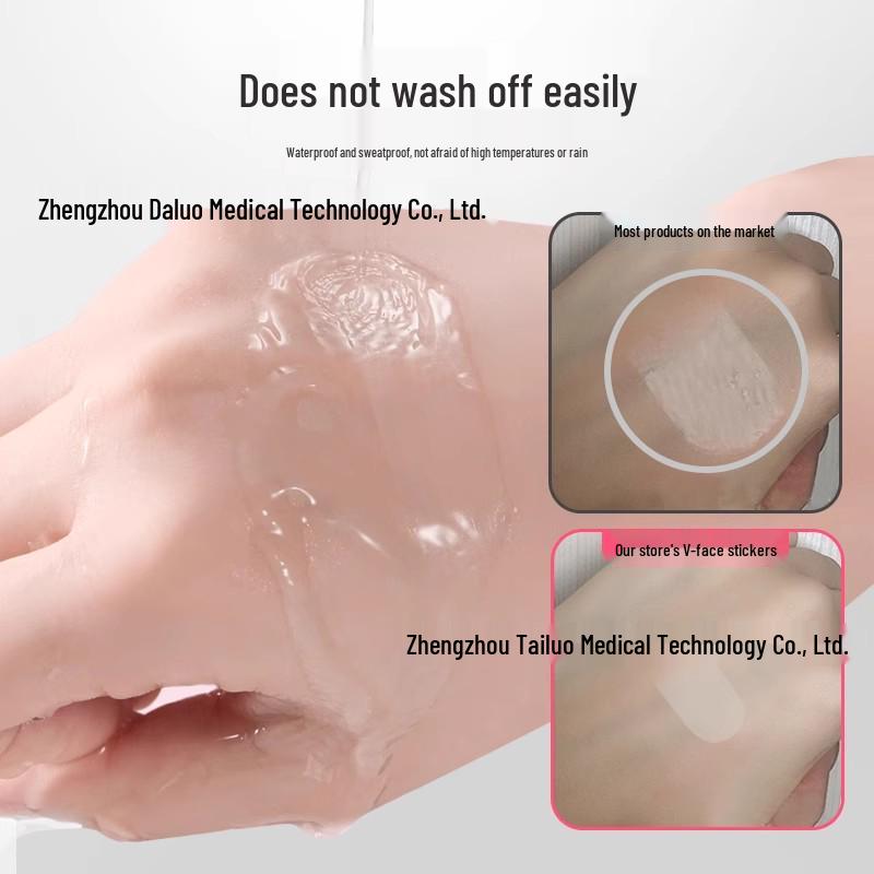 Незаметные лифтинг-стикеры для V-лица - Прозрачная, матовая лента для сужения носа и лица