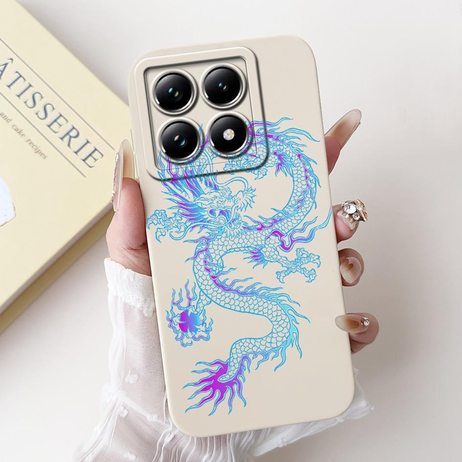 Чехол для Xiaomi 14T 14T Pro Чехол Милый Мультяшный Панда Мягкий Жидкий Силикон Ударопрочный Funda Для Xiaomi 14T Pro Mi14TPro 5G Чехол