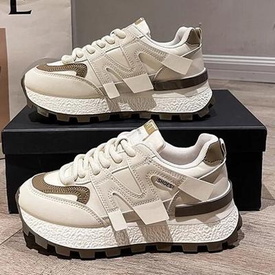 Модная женская обувь 2024 Осень Новые винтажные кроссовки на платформе Универсальная цветная уличная повседневная обувь Zapatillas Mujer