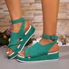2024 Summer Women Wedge Sandals Women Non Slip Platform Sandles Woman Outdoor Beach Lightweight Walking Sandalias Plus Size