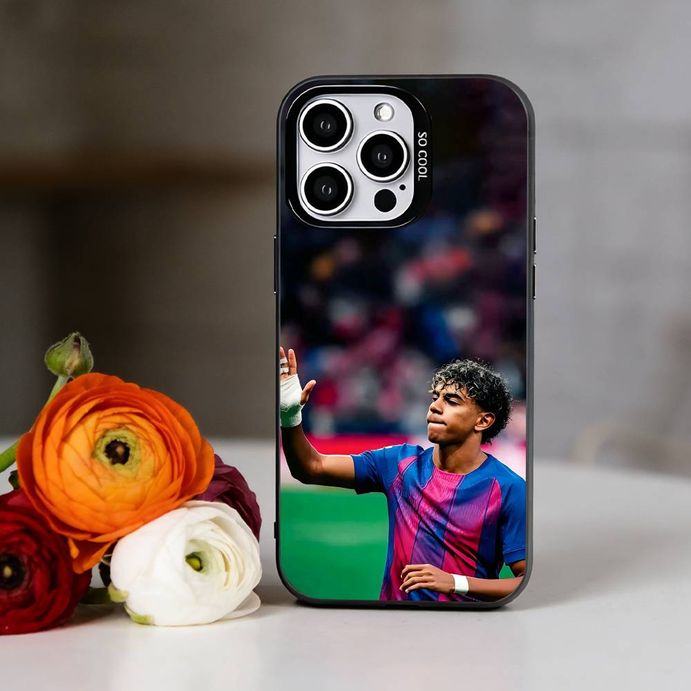 Чехол для телефона L-Lamine Y-Yamal Для iPhone 17,16,15,14,13,12,11 Plus,Pro Max,XS,Красочный Серебристый Чехол для телефона Funda Cover