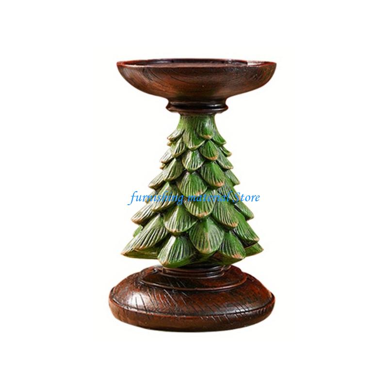 Y5GD Christmas Tree Resin Holders for Seasonal Home and Party Decors