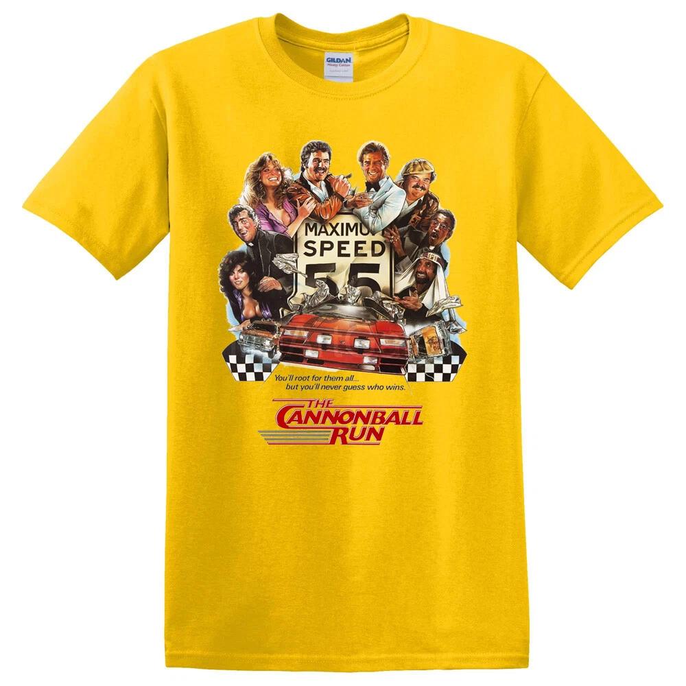 Cannonball Run Movie Men's Yellow Size S-3XL