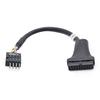Usb 3.0 20-Pin Male To Usb 2.0 9-Pin Motherboard Header Female Adapter Cable