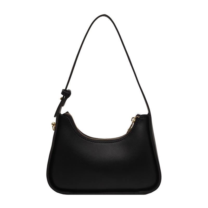 Модная простая женская сумка на одно плечо, летняя новая универсальная однотонная женская сумка подмышкой, кожаная женская сумка для поездок на работу