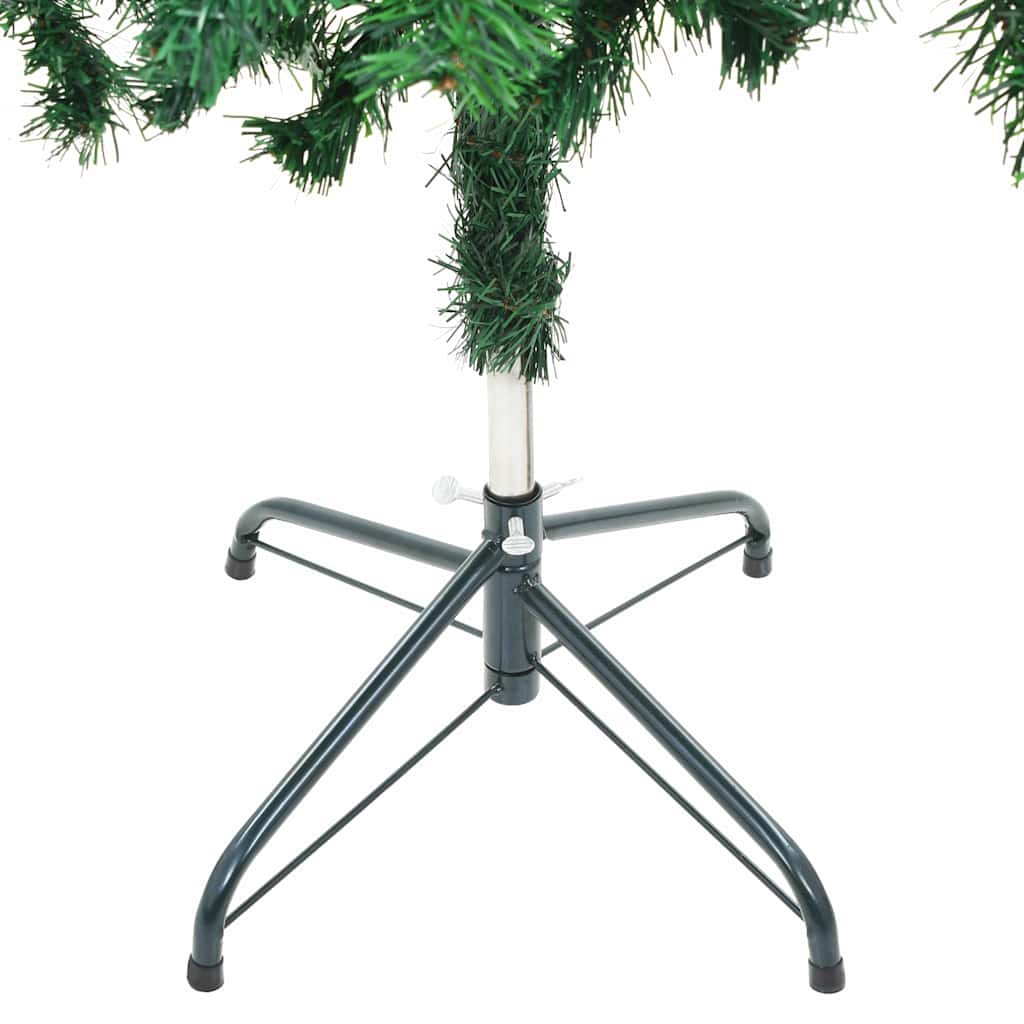 Vidaxl Sztuczna Choinka Z Lampkami I Bombkami, 150 Cm, 380 Gałązek