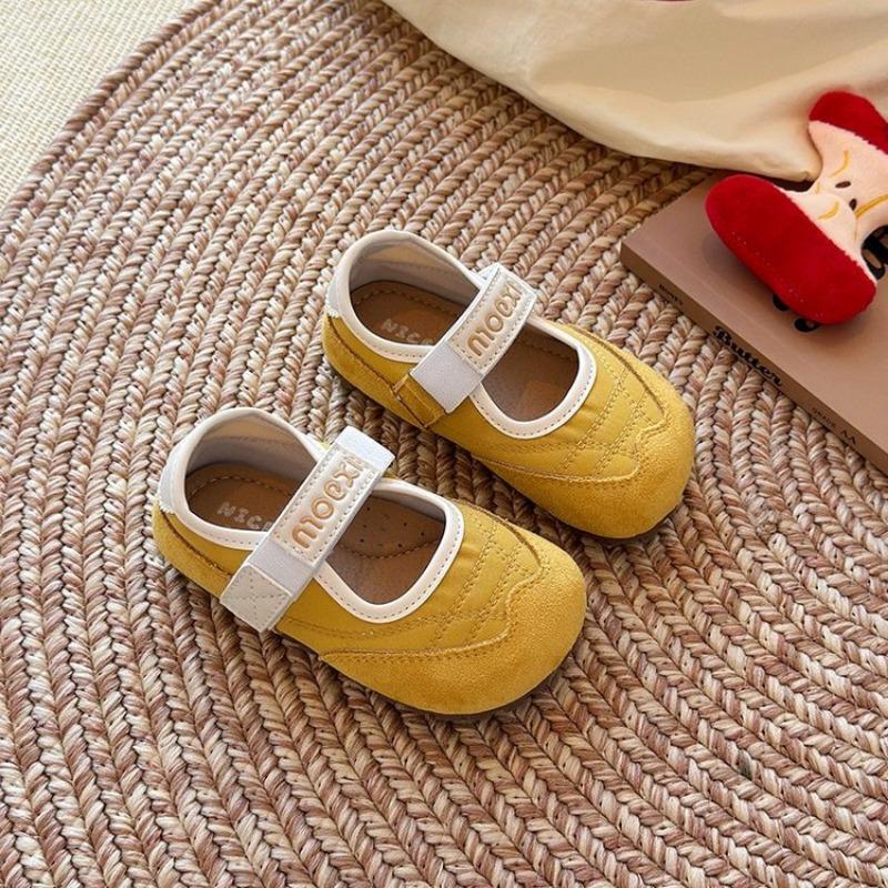 Туфли Мэри Джейн на мягкой подошве для девочек, детские легкие кожаные туфли, повседневные туфли в балетном стиле, туфли-пуфы