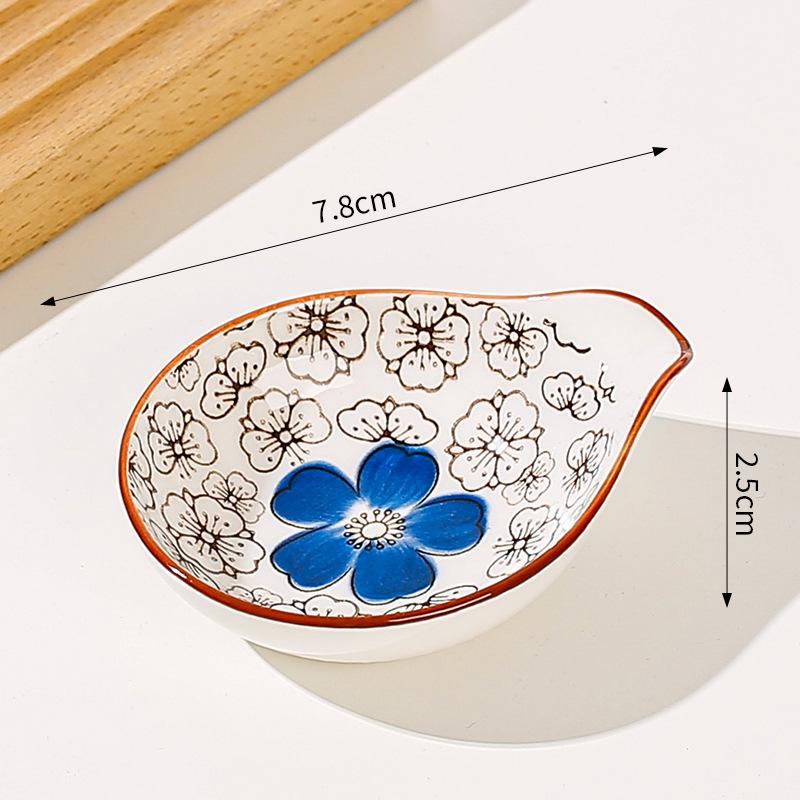 Японские мини-керамические тарелки для барбекю, соусов для макания, сашими, суши, соевого соуса, домашние настольные тарелки для закусок, фруктов, десертов