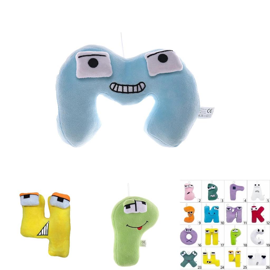 Плюшевая игрушка-подушка в виде русской буквы из Alphabet Lore для детей, мягкая и приятная на ощупь кукла-мягкая игрушка