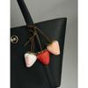 High-End Cute Strawberry Pendant: Fashionable 3D Bag Charm and Backpack Accessory for Couples