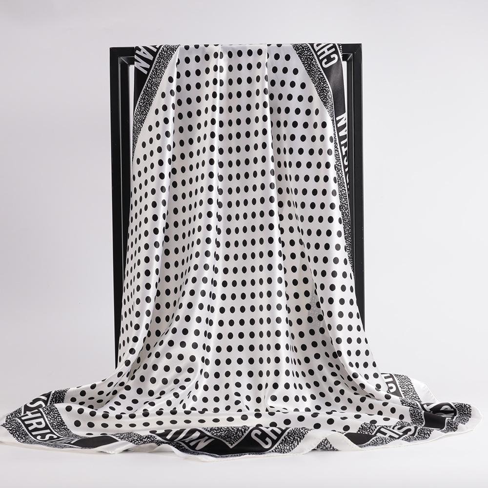 High-quality Luxurious Silk Scarves Headband Scarfs Neck Scarf For Women Chain Silk Scarf Women's Decorative Shawl