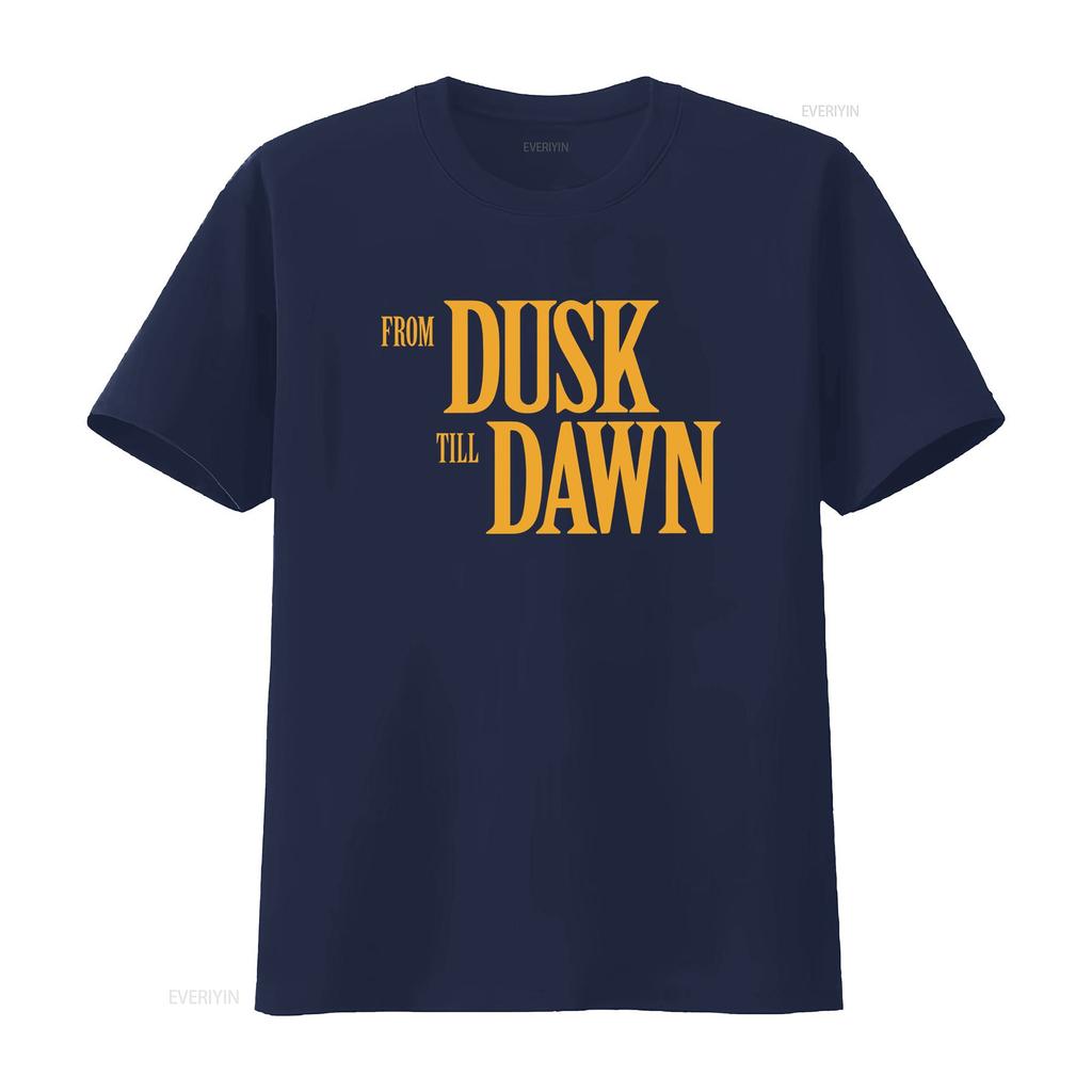 From Dusk Till Dawn 90s T Shirt Vintage Washed Stylish Comfortable Homme Designer Clothes Stretched Versatile Unisex Fashion