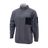 [SK11] Full Border Half Zip Charcoal Gray L