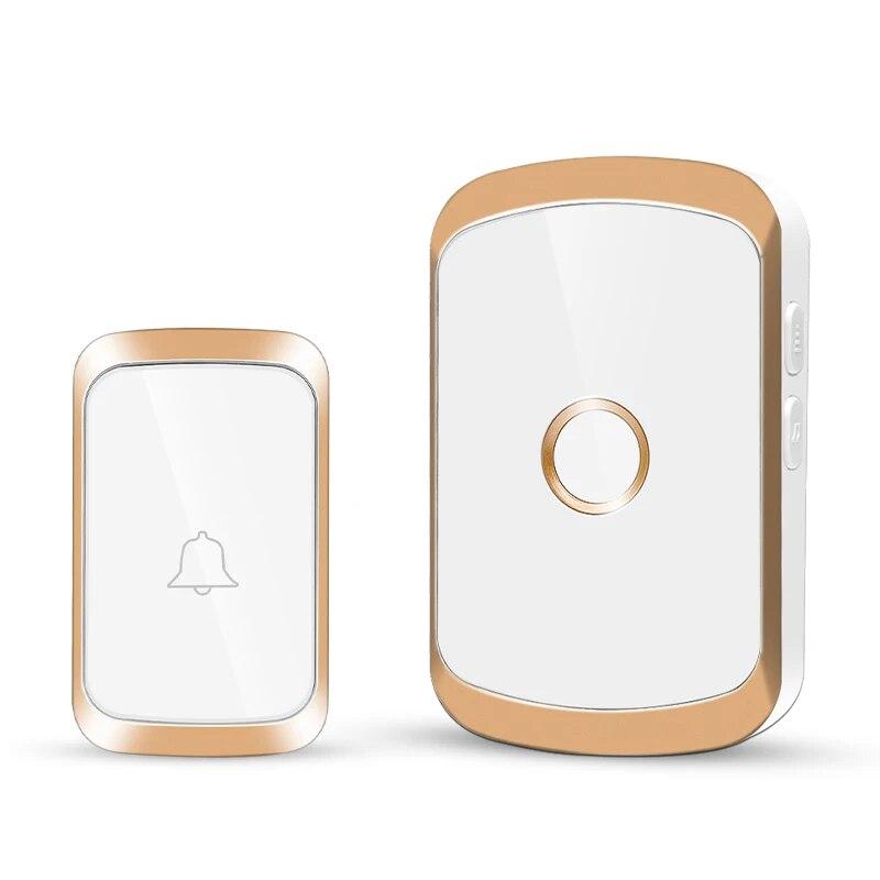 Wireless Doorbell 300M Range Smart Home Welcome Door Bell Chimes Kit 36 Ringtones LED Flash House Garden Door Bell US EU Plug