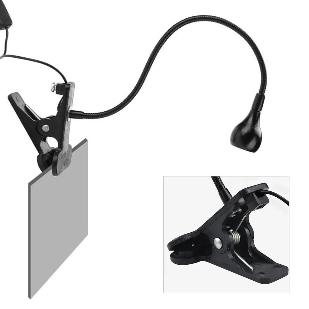 Usb Led Clip On Desk Lamp Reading Book Light Clip-on Night Lights Gooseneck Table Study Read 5v Cold White 360°clip-on For/table