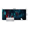 Stock Market Chart Pattern Extended Mouse Pad Office Mousepad Speed Keyboard Pads 100x50cm Table Carpet Computer Gamer Desk Mat