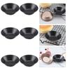 6 Pcs Egg Tart Mold Non-stick Anti-sticking Baking Supplies Easy To Clean Holder Carbon Steel Tools