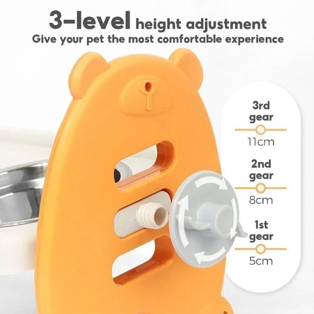 Двойные миски Миска для питомца на высокой ножке Наклон 15° Контейнер для воды для питомца Бытовой