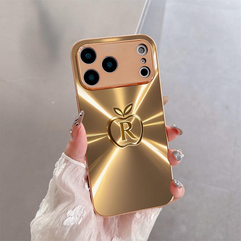 Aurora Glass Electroplated Gold Case for iPhone 17 Air/16 Pro Max