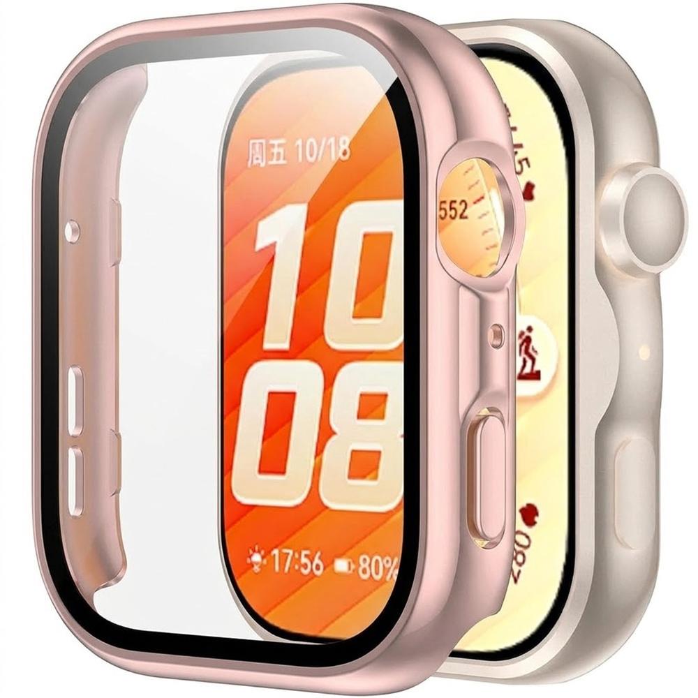 2in1 Case + Tempered Glass for Huawei Watch Fit 5 Pro, pink