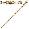 [C4545] - Gold 'Marbles' Ankle Chain - 25 Cm 3 Mm