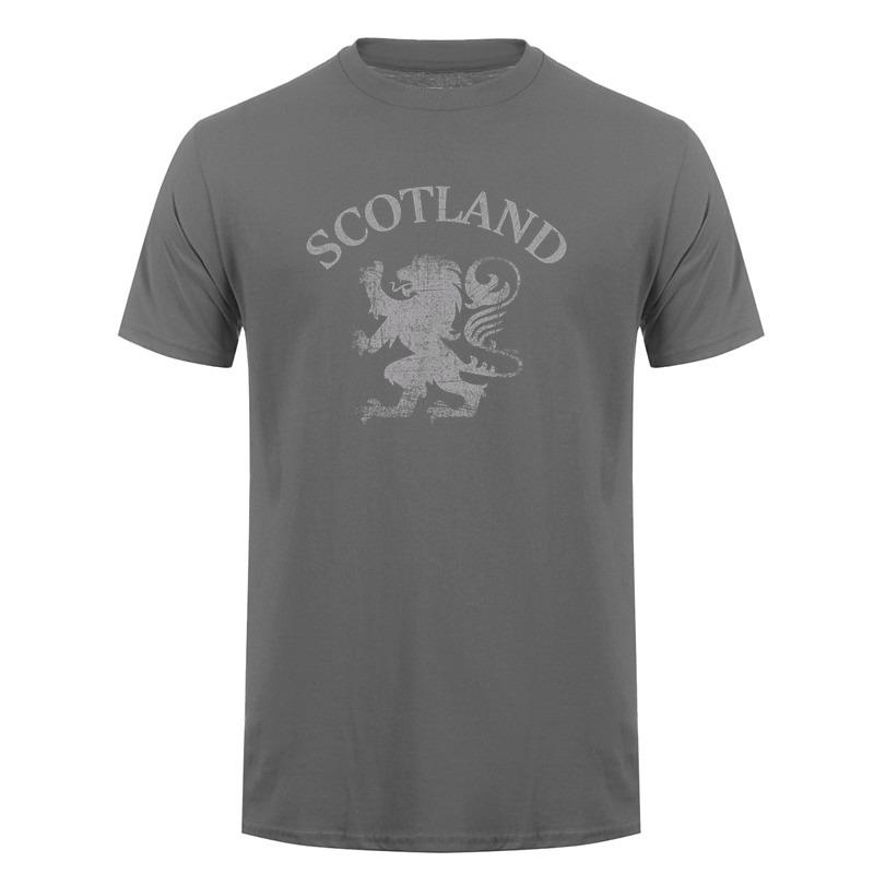Scotland Lion Rampant Scottish Pride Vintage Heraldry T Shirt Retro Unisex Short Sleeve TShirts DA