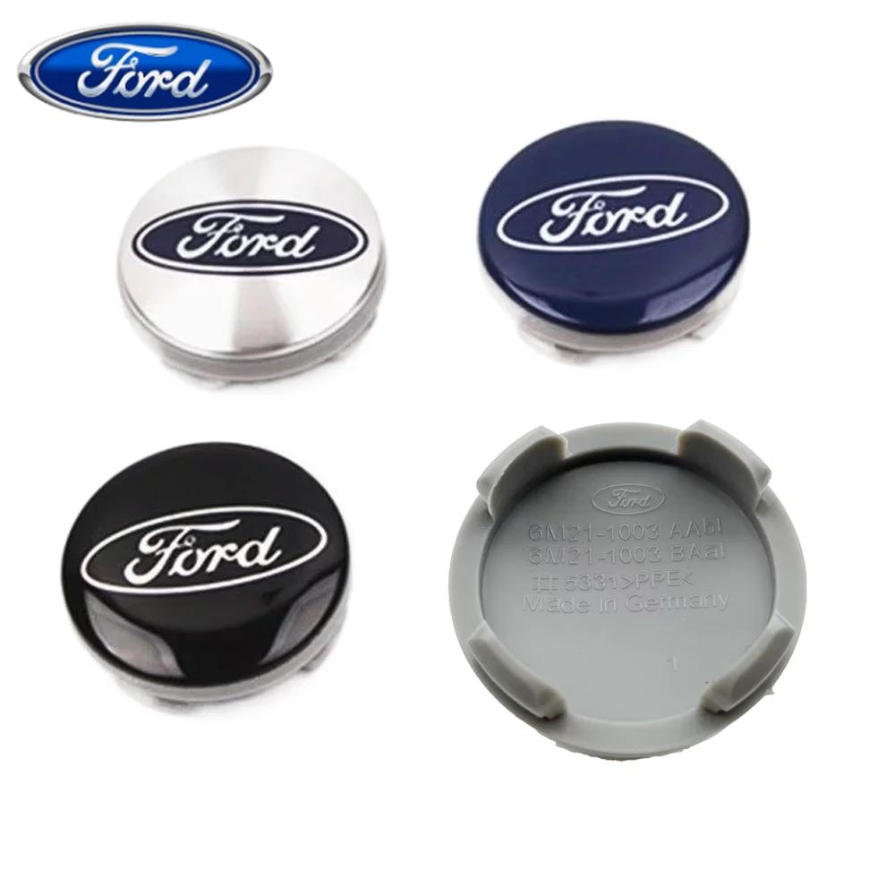 Car Sticker 2026 Ford 4PCS 54mm Wheel Center Caps Badge Logo For Ford Focus Mondeo Mustang Fiesta Kuga MK2 Everest Escape Access