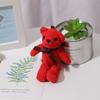 16cm Soft Stuffed Bear Plush Toys Mini Boluoge Bear Dolls Small Gift Party Wedding Keychain Bag Pendant Pineapple Bear Key Chain