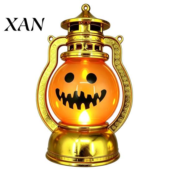 Tabletop Lantern for Party Halloween Pumpkin Lantern, Flickering LED Lamp, Vintage Handheld Indoor Festival Lighting Oil Lamp Outdoor Decor