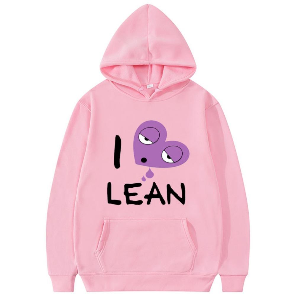 Худи с принтом узора Chief Keef I Love Lean Худи Хип-хоп Музыка Толстовка Мода Мужские Топы Уличная одежда для Милых Женщин