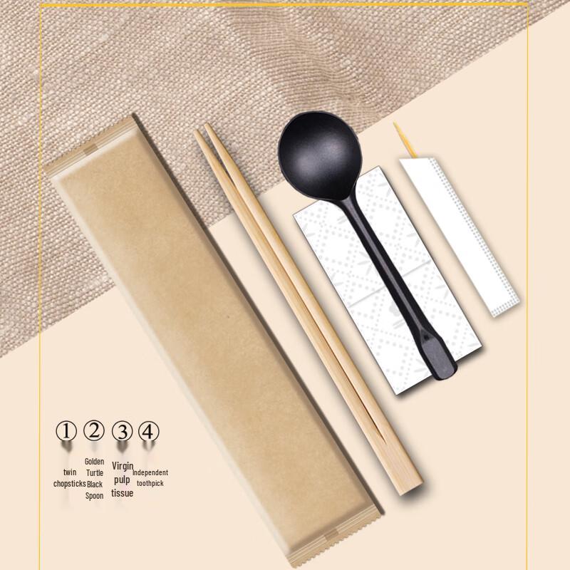 Yi Ceng Disposable Bamboo Chopsticks & Cutlery Set