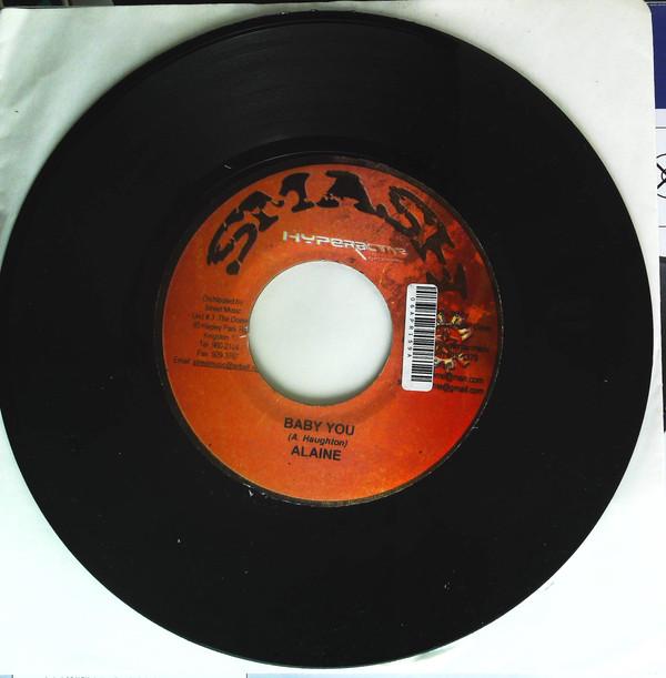 7-дюймовая пластинка ALAINE Baby You NONE Smash Hyperacti Jamaica Reggae Ska Dub Б/у