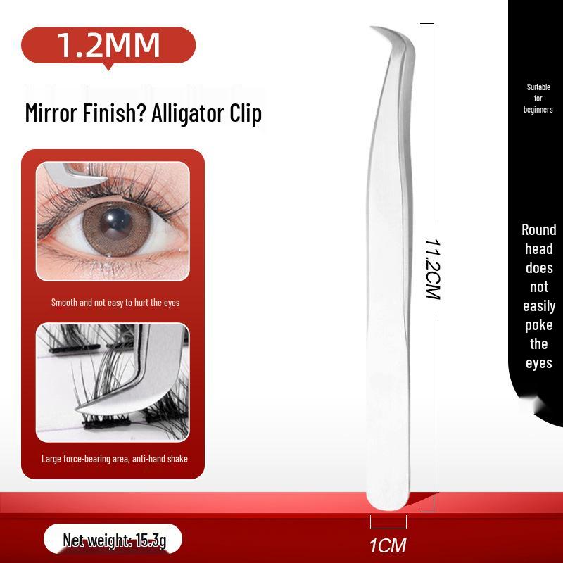 Золотой пинцет для ресниц «Перо» – Профессиональный инструмент для формирования пучков для мастеров по наращиванию ресниц