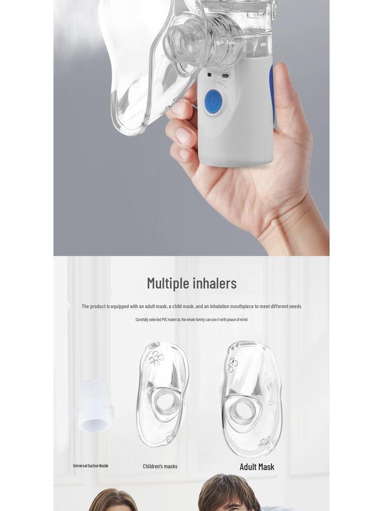Portable Ultrasonic Handheld Nebulizer for Adults & Children