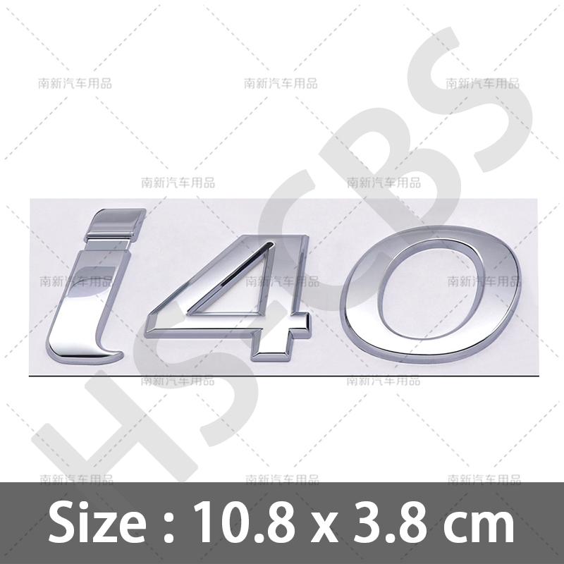 3D Хромированный Металлический Автомобильный Стайлинг I10 I20 I30 I40 Буквенный Значок Задняя Наклейка на Багажник Для Hyundai Логотип Шильдик Наклейки Авто Аксессуары