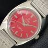 ШВЕЙЦАРСКИЕ ВИНТАЖНЫЕ МУЖСКИЕ ЧАСЫ TITONI AIRMASTER TITOFLEX С РУЧНЫМ ЗАВОДОМ КРАСНЫЕ a705113-1
