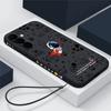 Чехол для телефона с узором космонавта и веревкой для Samsung S24 S23 FE S22 Ultra S21 FE A54 A53 A34 A52 A72 A71 A51 A32 A23 A13 S10, противоударный мягкий чехол для телефона