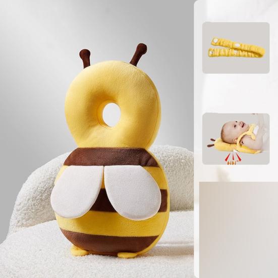 1 шт. Детская подушка против падения, подушка для поддержки головы и спины ребенка при ходьбе и наклонах, подушка для защиты от травм, в форме мультяшной пчелы