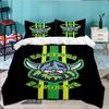 Canberra Logo 3pcs Bedding Set,Including 1pc Duvet Cover And 2pcs Pillowcases Perfect Gift for Christmas,Ideal for Bedroom, Dormitory