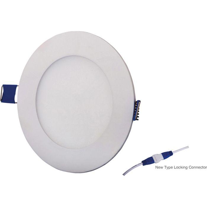 Lot de 10 spots LED ronds extra plats 18W 3000K