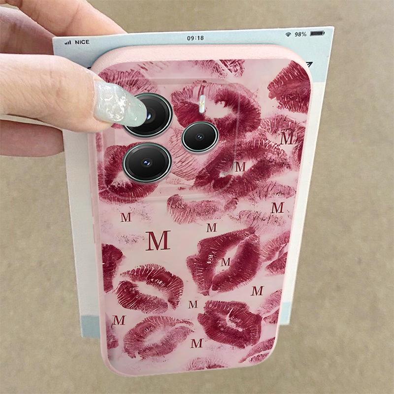 Крутой чехол с принтом губ для Xiaomi 13T Pro Redmi Note 15 Pro 4G Redmi Note 14 13 Pro+ 5G Силиконовый чехол с текстурой кожи