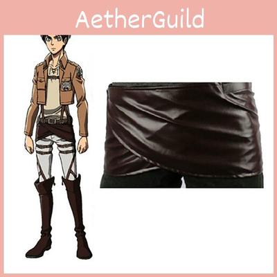Косплей Нападение Титанов Shingeki No Kyojin Юбка из ПУ кожи Костюм с крюками