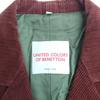UNITED COLORS OF BENETTON Вельветовый приталенный пиджак [46/Женский XL/Коричневый](ИСПОЛЬЗОВАЛ)