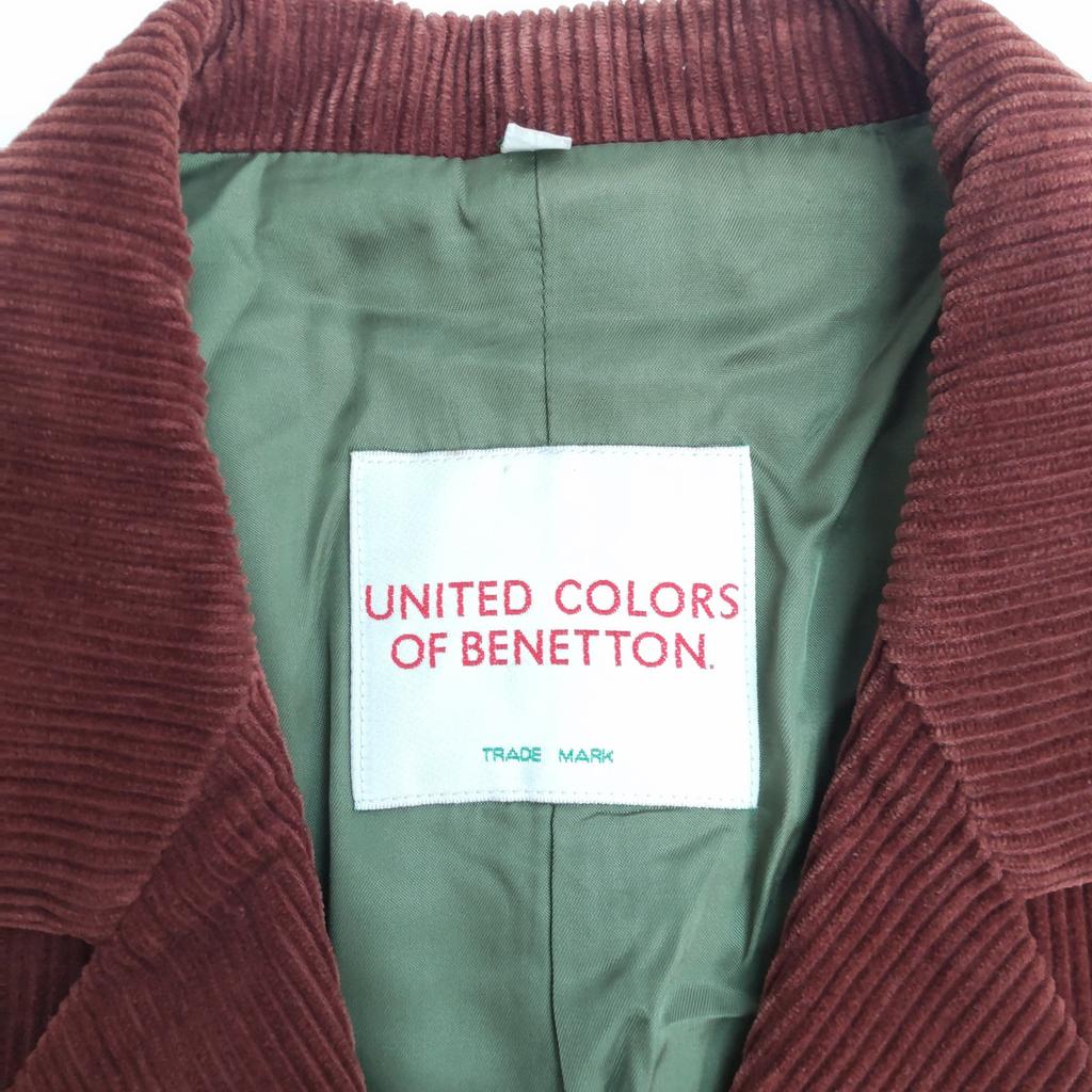 UNITED COLORS OF BENETTON Вельветовый приталенный пиджак [46/Женский XL/Коричневый](ИСПОЛЬЗОВАЛ)
