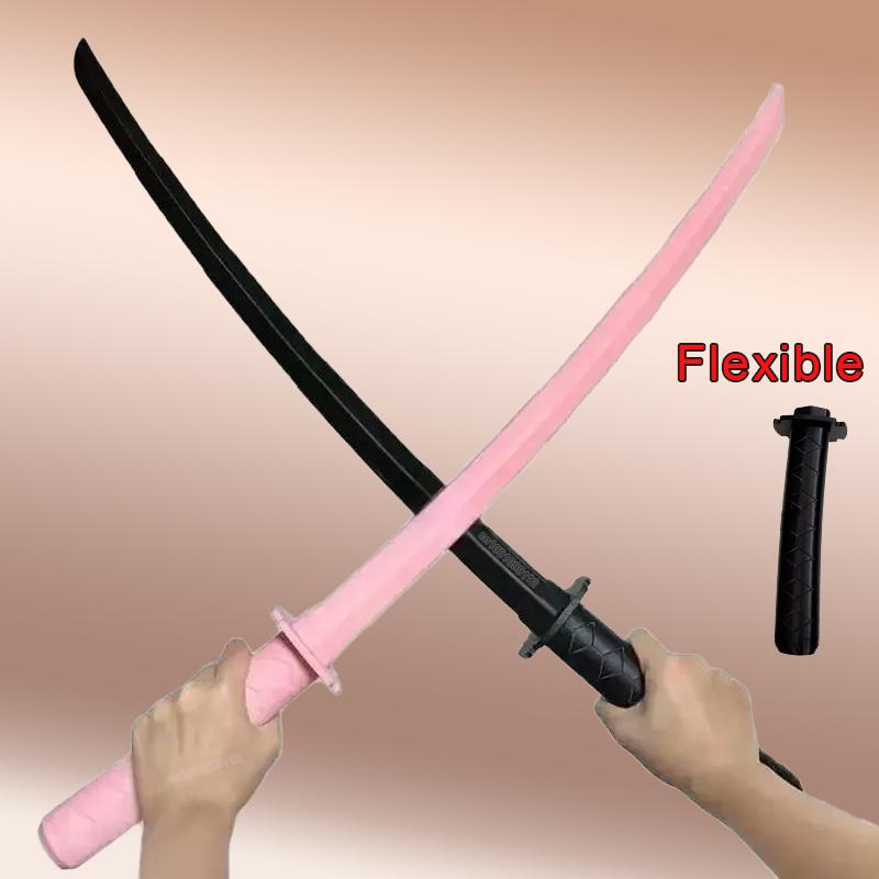 Adult Photobooth Props Japanese 3D Gravity Knife Katana Stretchable Cosplay Decompression Creative Retractable Katana
