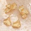 Fashion Exaggerated Alloy Simple Flower Drop Earrings Exquisite Design Versatile Daily Wear Elegant Women Ear Jewelry