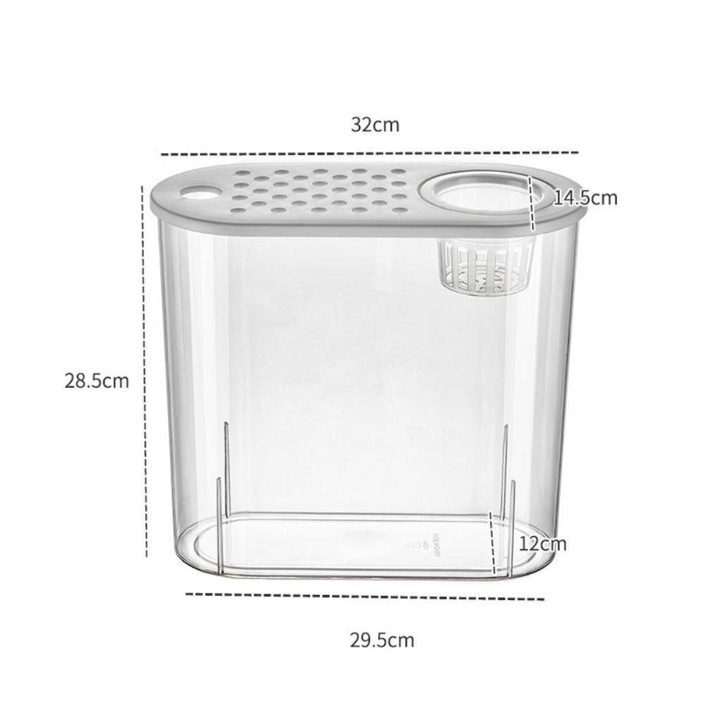 Мини-пластмассовый аквариумный цилиндр, аквариум с золотыми рыбками, ведро для рыбы, чаша для золотых рыбок, резервуар для просмотра